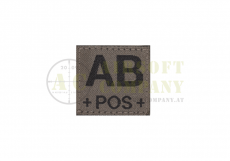 AB Pos Bloodgroup Patch Ral7013